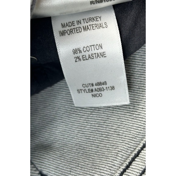 Agolde Juniors 24 Distressed Grey Button Fly Denim Jeans - Picture 5 of 12